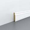 EGGER Biela MDF profilovaná lišta na podlahu dĺžka 2,4 m, výška 70mm EGGER Biela obvodová lišta MDF EGGER Biela MDF profilovaná lišta na podlahu dĺžka 2,4 m, výška 70mm EGGER Biela obvodová lišta MDF