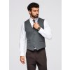 Ombre Men's suit vest with classic detailing and lining - graphite modrá | šedá | hnedá S Ombre 5902228996750 Ombre Men's suit vest with classic detailing and lining - graphite modrá | šedá | hnedá S Ombre 5902228996750