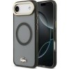 Lacoste PC/TPU Frosted Finish Gold Logo MagSafe Zadný Kryt pre iPhone Air Black