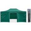 TENTino Nožnicový párty stan 4x6 m / 8 nôh STEEL HEXAGON 9A - ZELENÁ