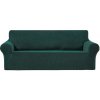 Univerzálny napínací poťah na pohovku - Tmavozelený Fleece, trojmiestna sedačka Univerzálny napínací poťah na pohovku - Tmavozelený Fleece, trojmiestna sedačka