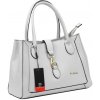 Pierre Cardin dámska kožená kabelka FRZ 55086 DOLLARO sivá 35 x 26 x 16 cm