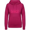 AWDis Hoodie Mikina - Nápis - So psami je život krajší - Zvodná ružová - XS - Dámske AWDis Hoodie Mikina - Nápis - So psami je život krajší - Zvodná ružová - XS - Dámske