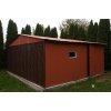 Plechová dvojgaráž 6m x 5m so sedlovou strechou Plechová dvojgaráž 6m x 5m so sedlovou strechou