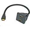 PREMIUMCORD Adaptér HDMI M - 2x F (rozdeľovač, 1.3)