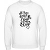 AWDis Mikina - Dizajn s nápisom All you need is Love and a Dog - Arktická biela - 3XL - Pánske AWDis Mikina - Dizajn s nápisom All you need is Love and a Dog - Arktická biela - 3XL - Pánske