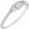 Nefertitis Prsteň strieborný s etiópskym opálom a zirkónom Ag 925 031121 ETOP - 54 mm (US 7), 1,25 g Nefertitis Prsteň strieborný s etiópskym opálom a zirkónom Ag 925 031121 ETOP - 54 mm (US 7), 1,25 g