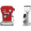 Ascaso Dream ONE, Love Red + Eureka Atom W 65, chrome Ascaso Dream ONE, Love Red + Eureka Atom W 65, chrome