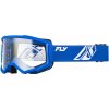 FLY RACING okuliare FOCUS detské modré/biele číre plexi FLY RACING okuliare FOCUS detské modré/biele číre plexi