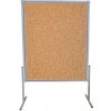 topboards TCC1512ALP/MD Informačná korková tabuľa, paraván + 106 x 68 cm 21 x A4