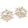 Vianočný drevený výrez hviezda Ø10 cm na zavesenie / na domaľovanie - Vianočný drevený výrez hviezda Ø10 cm na zavesenie / na domaľovanie -