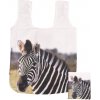 Nákupní taška AFRICA, s africkými zvířaty, 36x6x36cm, barevný potisk|Esschert Design - Zebra Nákupní taška AFRICA, s africkými zvířaty, 36x6x36cm, barevný potisk|Esschert Design - Zebra