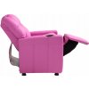 Detské kreslo SucceBuy Ružové rozkladacie kreslo pre deti Detské kreslo SucceBuy Ružové rozkladacie kreslo pre deti