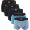 BOSS - boxerky 5PACK essential cotton stretch blue & black tones-XL (99-107 cm) BOSS - boxerky 5PACK essential cotton stretch blue & black tones-XL (99-107 cm)