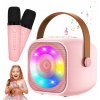 Bezdrôtový karaoke set bluetooth reproduktor s RGB pre deti + 2 mikrofóny Bezdrôtový karaoke set bluetooth reproduktor s RGB pre deti + 2 mikrofóny