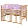 Dětská postýlka s kompletní výbavou Scarlett 120 x 60 cm - Mráček - růžová Dětská postýlka s kompletní výbavou Scarlett 120 x 60 cm - Mráček - růžová