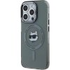 Karl Lagerfeld IML Choupette Head Metal Frame MagSafe Apple iPhone 15 Pro KLHMP15LHLSCHK Black