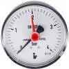 Klum Tlakomer 63 mm, 0 - 4bar, zadný vývod 1/4 Klum Tlakomer 63 mm, 0 - 4bar, zadný vývod 1/4