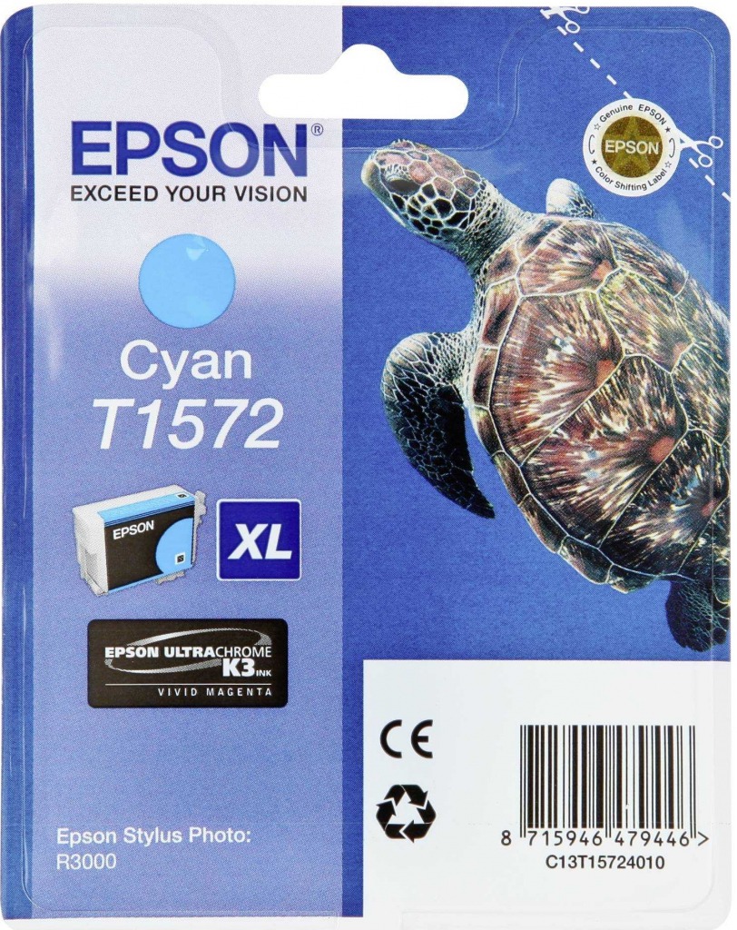 Epson T1572 XL Cyan - originálny