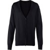 Premier Workwear Dámsky sveter so zapínaním - Čierna Premier Workwear Dámsky sveter so zapínaním - Čierna