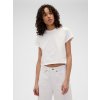 GAP Crop tričko s logom Gap × Victoria Beckham Biela M GAP Crop tričko s logom Gap × Victoria Beckham Biela M