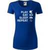 Stolný tenis - eat sleep - Dámske tričko z organickej bavlny Origin (GOTS) - XS ( Kráľovská modrá ) Stolný tenis - eat sleep - Dámske tričko z organickej bavlny Origin (GOTS) - XS ( Kráľovská modrá )