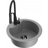 MEXEN/S MEXEN/S - Diego granitový drez 1-miska vrátane batérie Aster, šedá 6512-71-73450-70-B MEXEN/S MEXEN/S - Diego granitový drez 1-miska vrátane batérie Aster, šedá 6512-71-73450-70-B