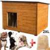 Premium drevena zateplena buda pre psa 2xl 96x65 drevita vlna Premium drevena zateplena buda pre psa 2xl 96x65 drevita vlna