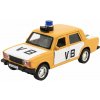 Teddies Policajné auto VB kov/plast 11,5 cm na spätné natiahnutie na batérie so zvukom