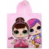 Setino - Dievčenské bavlnené pončo osuška s kapucňou L.O.L. surprise, 55 x 110 cm Setino - Dievčenské bavlnené pončo osuška s kapucňou L.O.L. surprise, 55 x 110 cm