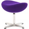Nábytek PEGAS Podnožka Egg fialový kašmír 4 Premium Nábytek PEGAS Podnožka Egg fialový kašmír 4 Premium