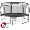 Hop-Sport HS-PT16l trampolína so sieťou 488 cm FT 16 (487-500 cm) šedá Hop-Sport HS-PT16l trampolína so sieťou 488 cm FT 16 (487-500 cm) šedá