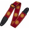 Levy's Sun Motif Red Gitarový pás Levy's Sun Motif Red Gitarový pás