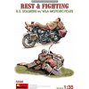 MiniArt Rest & Fighting - U.S. Soldiers with WLA Motorcycles 1/35 MiniArt Rest & Fighting - U.S. Soldiers with WLA Motorcycles 1/35