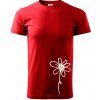 Kopretina - dole na výšku - Klasické pánske tričko vyššej gramáže - XL ( Červená ) Kopretina - dole na výšku - Klasické pánske tričko vyššej gramáže - XL ( Červená )