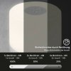 Bezdrátová stolní lampa Brilo malá chrom-matná 2W Bezdrátová stolní lampa Brilo malá chrom-matná 2W