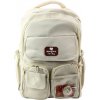 Mestský školský batoh s kapybarou béžový Mestský školský batoh s kapybarou béžový