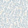 Wallfashion MN3407 Modrá vliesová tapeta na stenu vetvičky listy Maison rozmery 0,53 x 10,05 m