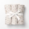 Biante Mušelínová plienka/dečka Nature MSN-085 Vetvičky s motýlikmi na krémovo bielom 70x70 cm 3 ks