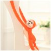 Lean Toys Plyšová hračka – Opica s mláďatkom 80 cm, oranžová Lean Toys Plyšová hračka – Opica s mláďatkom 80 cm, oranžová