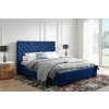 TIMOTHY 140X200 ČALÚNENÁ MANŽELSKÁ POSTEĽ MODRÁ ZAMATOVÁ LÁTKA S ÚLOŽNÝM PRIESTOROM TIMOTHY 140X200 ČALÚNENÁ MANŽELSKÁ POSTEĽ MODRÁ ZAMATOVÁ LÁTKA S ÚLOŽNÝM PRIESTOROM