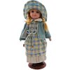 HOME Porcelánová bábika Modré šaty 31 cm HOME Porcelánová bábika Modré šaty 31 cm
