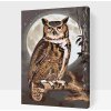 Vymalujsisam.sk Maľovanie podľa čísiel Múdra sova Veľkosť 40 x 60 cm Rám Na kartónovej doske