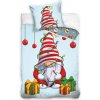 Vianočné obliečky Škriatok s darčekmi 140x200/70x90 cm Vianočné obliečky Škriatok s darčekmi 140x200/70x90 cm