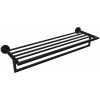 Sapho Sapho, X-ROUND polička na uteráky s hrazdou 500mm, čierna, XR421B Sapho Sapho, X-ROUND polička na uteráky s hrazdou 500mm, čierna, XR421B