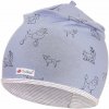 LITTLE ANGEL Čiapka podšitá Outlast® veľ.3 - 42-44 cm modrá pes/pruh bielošedý melír LITTLE ANGEL Čiapka podšitá Outlast® veľ.3 - 42-44 cm modrá pes/pruh bielošedý melír