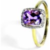 Blink-Blink Zlatý diamantový prsteň s Ametystom 2226ZAG Blink-Blink Zlatý diamantový prsteň s Ametystom 2226ZAG