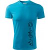 Hory bicykel úsmev - Pánske tričko Fantasy športové - L ( Svetlý tyrkys ) Hory bicykel úsmev - Pánske tričko Fantasy športové - L ( Svetlý tyrkys )