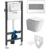 Mereo WC set - Rimless WC hranaté, modul pre sadrokartón, hranaté tlačidlo biela/chróm Mereo WC set - Rimless WC hranaté, modul pre sadrokartón, hranaté tlačidlo biela/chróm