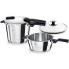 Tlakový hrniec VITAQUICK 3,5 l + 6,5 l + sklenená pokrievka na hrniec, súprava 3 ks, Fissler Tlakový hrniec VITAQUICK 3,5 l + 6,5 l + sklenená pokrievka na hrniec, súprava 3 ks, Fissler